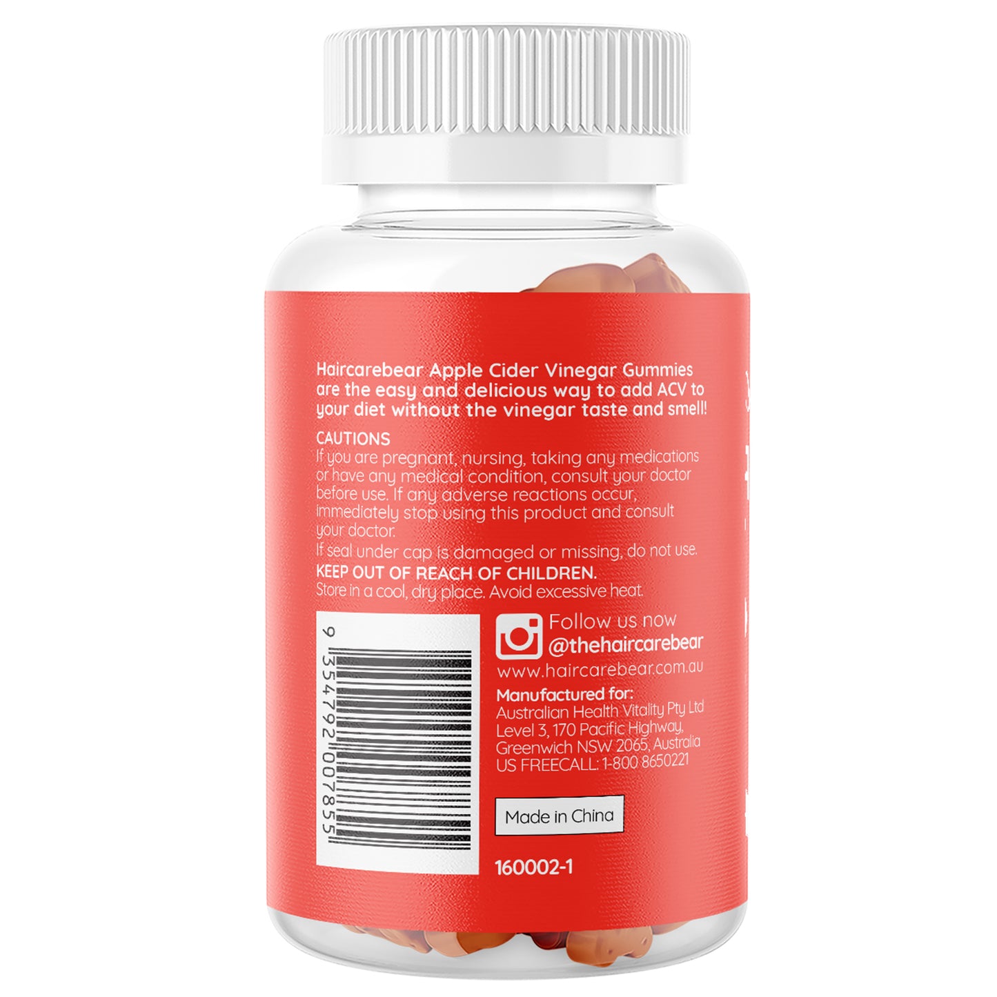 Haircarebear Apple Cider Vinegar Gummies