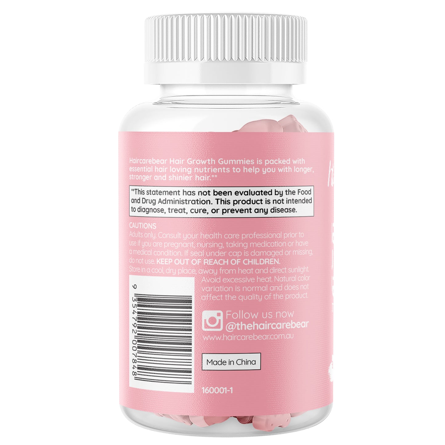 Haircarebear Hair Growth Support Gummies