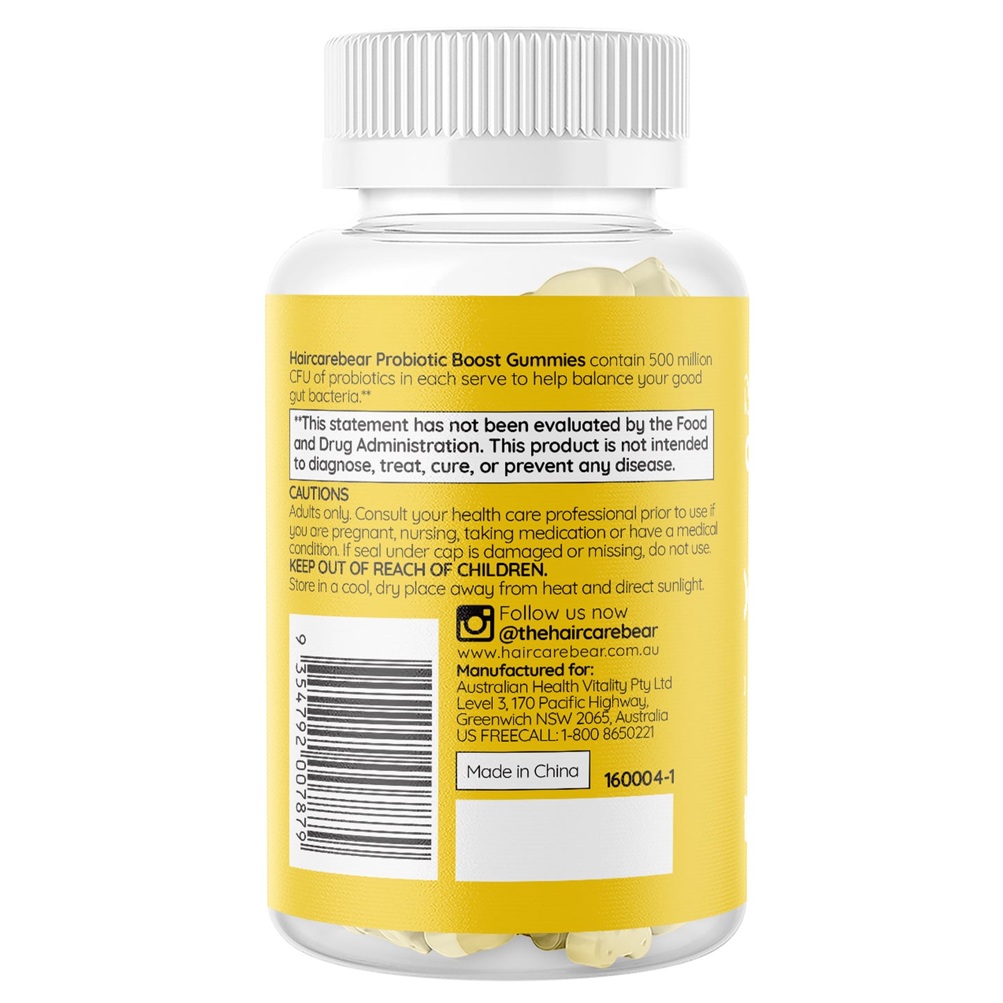 Haircarebear Probiotic Boost Gummies