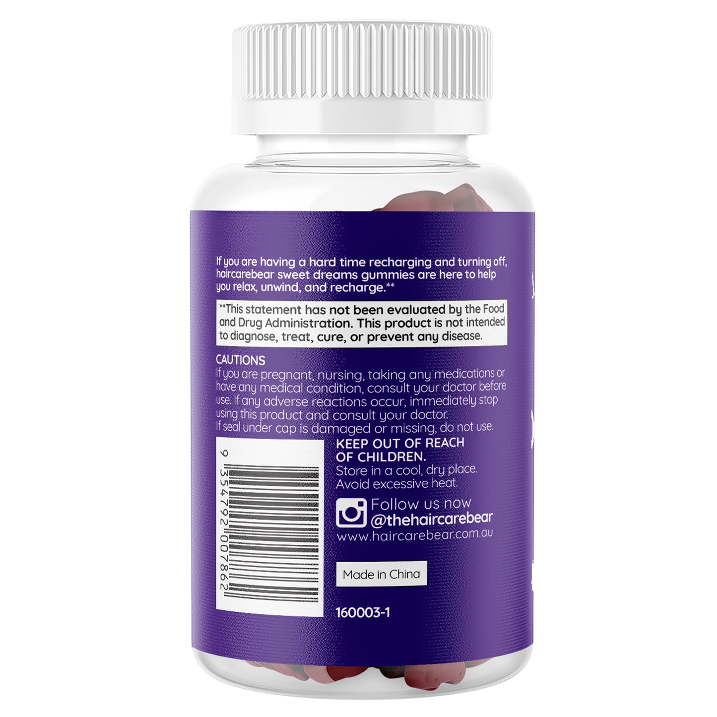 Haircarebear Sweet Dreams Gummies